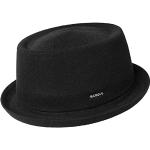 Chapeaux de cowboy Kangol noirs 55 cm Taille S look fashion pour homme 