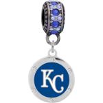 Bracelets de perles gris acier en cristal à perles Kansas City Royals 