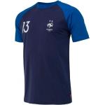 T-shirts bleu marine en coton enfant FFF look fashion 