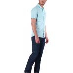 Chemises Kaporal bleues à manches courtes à manches courtes Taille S look fashion pour homme 
