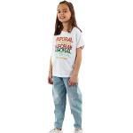 T-shirts à manches courtes Kaporal blancs en coton Taille 8 ans look fashion pour fille de la boutique en ligne Amazon.fr 