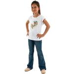 T-shirts à manches courtes Kaporal blancs en coton Taille 10 ans look fashion pour fille de la boutique en ligne Amazon.fr 