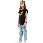 T-shirts à manches courtes Kaporal noirs en coton Taille 12 ans look fashion pour fille de la boutique en ligne Amazon.fr 