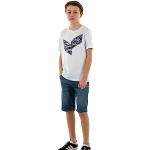 T-shirts à manches courtes Kaporal blancs en coton Taille 12 ans look fashion pour garçon de la boutique en ligne Amazon.fr 