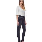 Jeans slim Kaporal noirs en cuir synthétique délavés Taille XS look fashion pour femme 