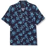 Chemises Kaporal bleu marine imprimées Taille XL look casual pour homme 