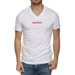 T-shirts Kaporal blancs en coton bio Taille L look fashion pour homme 