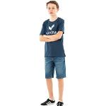 T-shirts à manches courtes Kaporal bleus en coton Taille 10 ans look fashion pour garçon en promo de la boutique en ligne Amazon.fr 