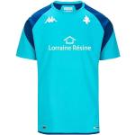 T-shirts de sport Kappa bleus en polyester FC Metz à manches courtes à col rond Taille M look fashion pour homme 