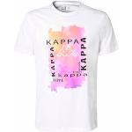 T-shirts à imprimés Kappa blancs en coton à manches courtes Taille M pour homme 