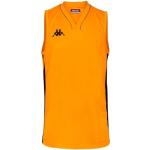 Maillots de basketball Kappa orange en fil filet respirants lavable en machine Taille 4 XL look fashion pour homme 