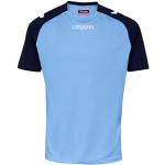 Maillots de football Kappa bleu marine en polyester respirants lavable en machine Taille 3 XL look fashion pour homme en promo 