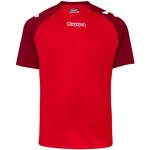 Maillots de football Kappa rouge bordeaux en polyester respirants lavable en machine Taille XL look fashion pour homme 