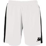 Shorts de basketball Kappa blancs en polyester respirants lavable en machine Taille XL pour femme 
