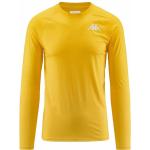 T-shirts de compression Kappa jaunes Taille 4 XL pour homme 