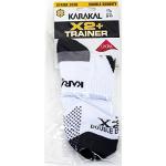 Karakal X2 Plus Chaussettes d'entraînement pour homme, blanc/noir
