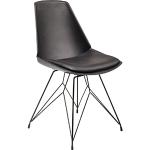 Chaises design KARE DESIGN noires en cuir synthétique modernes 
