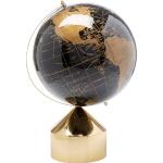 Globes terrestres dorés en acier 