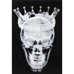 Kare Tableau en verre Tête de mort Noir 120 x 80 c