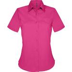 Chemises Kariban rose fushia à manches courtes à manches courtes Taille 3 XL pour femme 