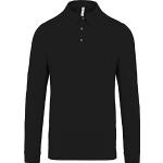 Polos Kariban noirs en jersey à manches longues Taille XL look fashion pour homme 