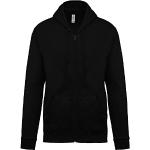 Sweats Kariban noirs en coton à capuche Taille 3 XL look fashion pour homme 