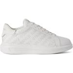Baskets basses Karl Lagerfeld blanches en cuir à strass à bouts ronds Pointure 41 look casual pour homme 