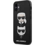 Coques & housses iPhone 12 Mini Karl Lagerfeld noires look fashion 
