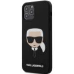 Coques & housses iPhone 12 Karl Lagerfeld noires look fashion 
