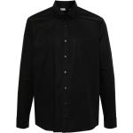 Chemises Karl Lagerfeld noires en coton mélangé imprimées à manches longues classiques pour homme 