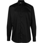 Chemises Karl Lagerfeld noires en popeline à manches longues à manches longues pour homme en promo 
