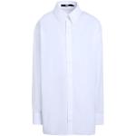 Chemises unies Karl Lagerfeld blanches en coton bio éco-responsable à manches longues Taille M classiques pour femme 
