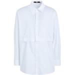 Chemises unies Karl Lagerfeld blanches en coton bio éco-responsable à manches longues Taille XS classiques pour femme 