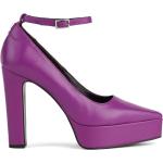 Escarpins à brides Karl Lagerfeld violet foncé en cuir Pointure 41 pour femme en promo 
