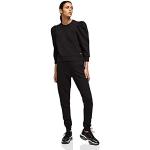 Pantalons Karl Lagerfeld noirs à logo à strass Taille L look fashion pour femme 
