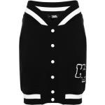 Jupes courtes Karl Lagerfeld noires à rayures en jersey bio éco-responsable courtes pour femme 