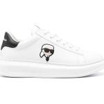 Baskets basses Karl Lagerfeld blanches à bouts ronds Pointure 41 look casual pour homme 