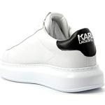 Chaussures de sport Karl Lagerfeld blanches en cuir Pointure 41 look fashion pour homme 