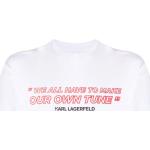 T-shirts à imprimés Karl Lagerfeld blancs à manches courtes pour homme en promo 