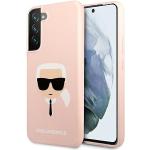 Housses Karl Lagerfeld roses en silicone Samsung look fashion 