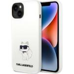 Coques & housses iPhone Karl Lagerfeld blanches look fashion 
