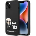 Coques & housses iPhone Karl Lagerfeld noires en silicone look fashion 