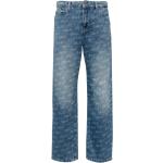 Jeans droits Karl Lagerfeld bleus en denim délavés W25 L28 classiques pour femme 
