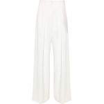 Pantalons de costume Karl Lagerfeld blancs en viscose stretch Taille XL W42 pour femme 