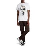 T-shirts Karl Lagerfeld blancs à manches courtes à manches courtes à col rond Taille XXL look fashion pour homme 