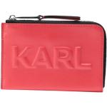 Porte-documents Karl Lagerfeld rouges en cuir pour femme en promo 