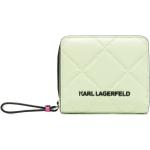 Portefeuilles Karl Lagerfeld vert jade en cuir synthétique zippés pour femme 