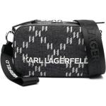 Sacoches Karl Lagerfeld gris anthracite en cuir synthétique pour homme 