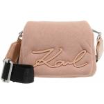 Karl Lagerfeld Sacs en Bandoulière, Signature Soft Sm Jersey Shoulder Bag en pink - Sacs épaulepour dames