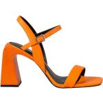 Sandales à talons Karl Lagerfeld orange en cuir Nappa Pointure 41 pour femme 